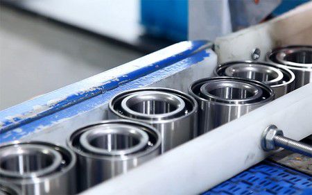 Bearing assembly is automated, employing ultrasonic cleaners to reduce friction and increase bearing lifespan.